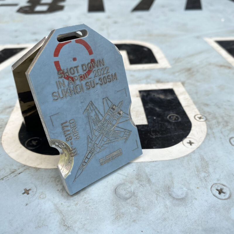 Fuselage Aircraft Original Skin Tag Keychain Tag SU-30SM (RF-81771 60 RED) - Image 3