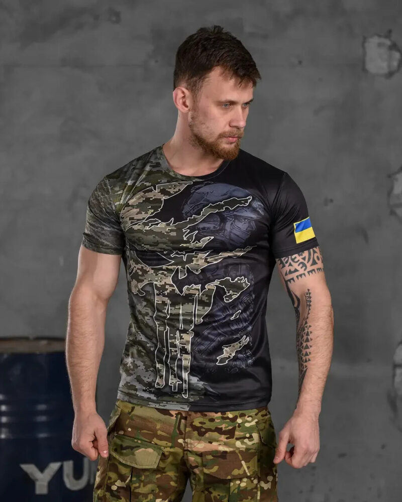 Man's T-shirt sweat-wicking Saint Javelin War in Ukraine Patriotic - Image 2