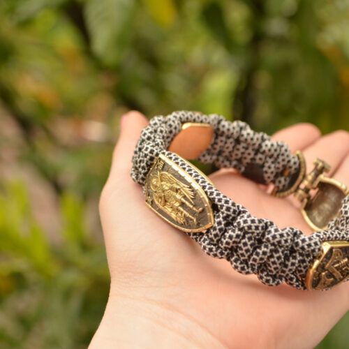 Bracelet Survival Paracord Jewelry "Archangel Owl ". UNITED24 Brave Ukraine