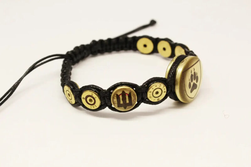 Bullet Browning Brutal Bracelet Ammo jewelry Ukraine Symbol Trident Gift For Men - Image 2
