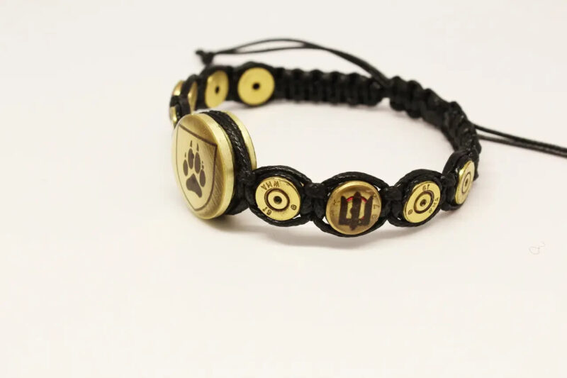 Bullet Browning Brutal Bracelet Ammo jewelry Ukraine Symbol Trident Gift For Men - Image 3