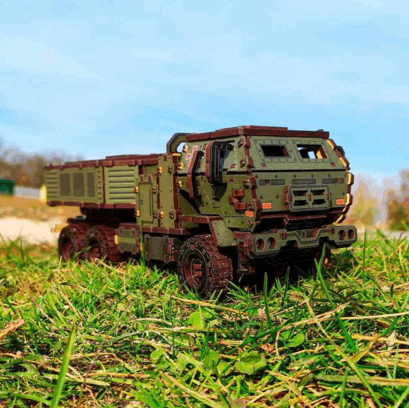 M142 HIMARS 3D Wooden Puzzle With Ukrainian Army Eblems 1/35. War in Ukraine - Image 13