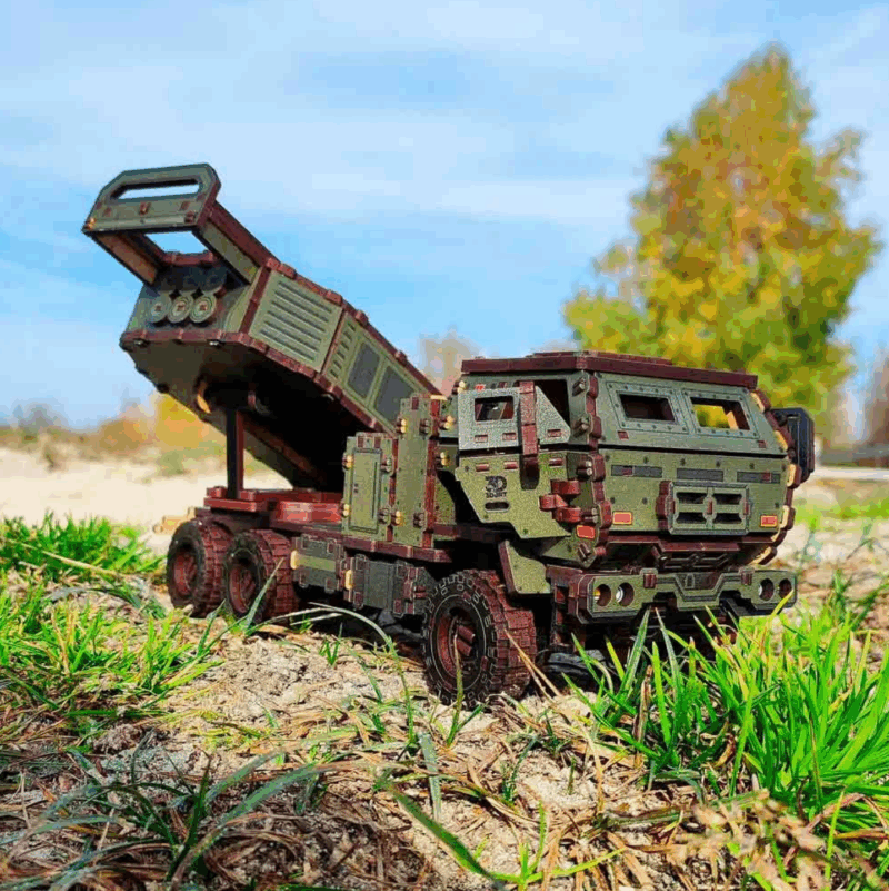 M142 HIMARS 3D Wooden Puzzle With Ukrainian Army Eblems 1/35. War in Ukraine - Image 15