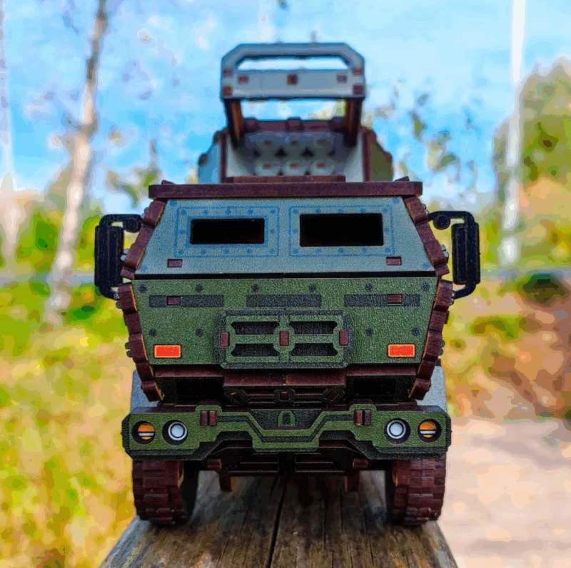 M142 HIMARS 3D Wooden Puzzle With Ukrainian Army Eblems 1/35. War in Ukraine - Image 19