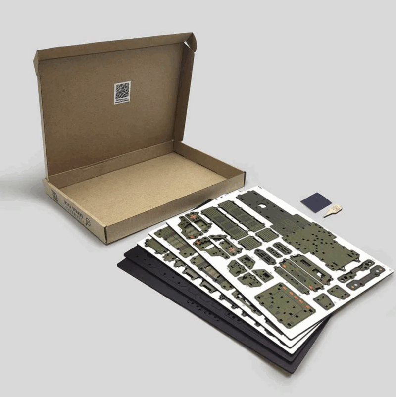 M142 HIMARS 3D Wooden Puzzle With Ukrainian Army Eblems 1/35. War in Ukraine - Image 8