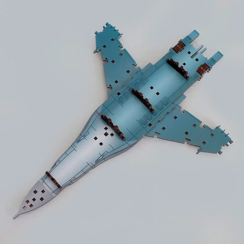 Mechanical Wooden 3D Puzzle Model Kit "F-16 Fighting Falcon" War in Ukraine - Image 19