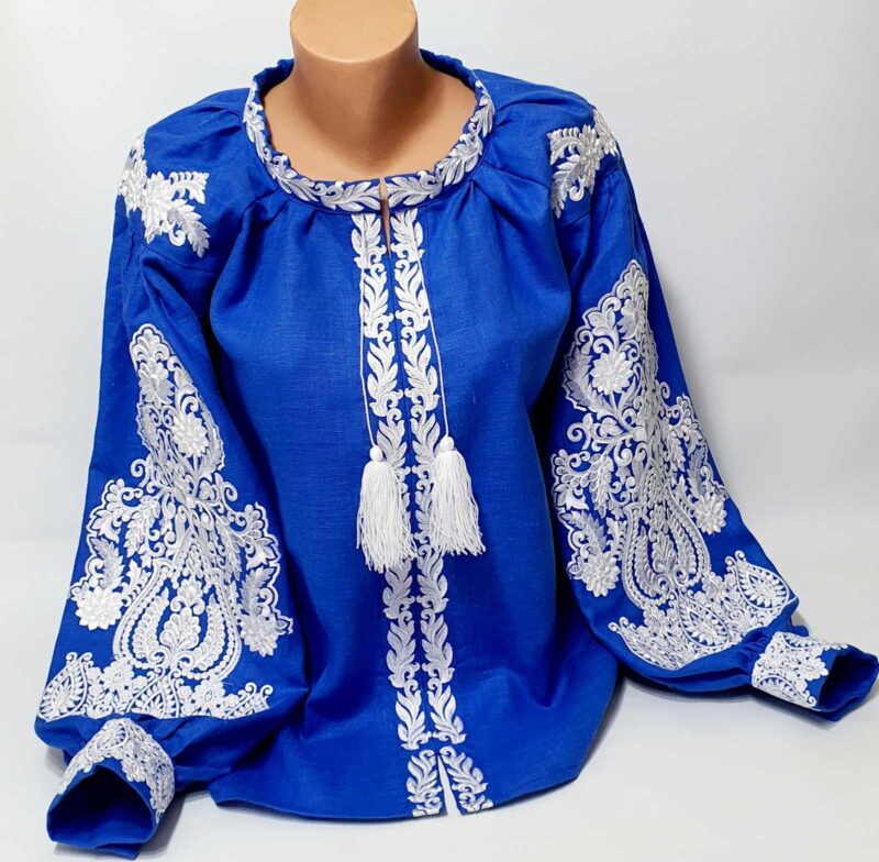 Women's Linen blouse Individual Tailoring Shirt Vyshyvanka Embroidery Traditiona - Image 3