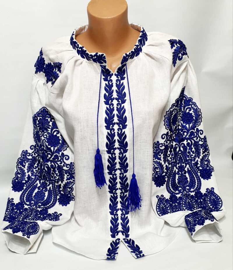 Women's Linen blouse Individual Tailoring Shirt Vyshyvanka Embroidery Traditiona