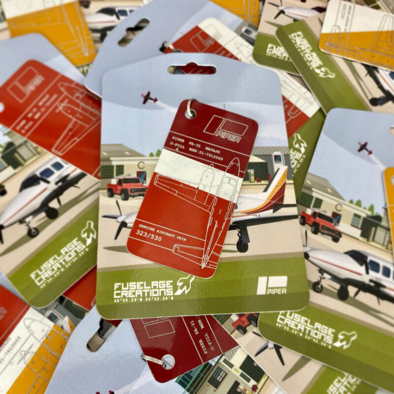 Fuselage Aircraft Original Skin Tag Keychain Tag Piper PA-31 NAVAJO - Image 5