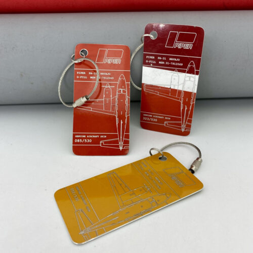 Fuselage Aircraft Original Skin Tag Keychain Tag Piper PA-31 NAVAJO