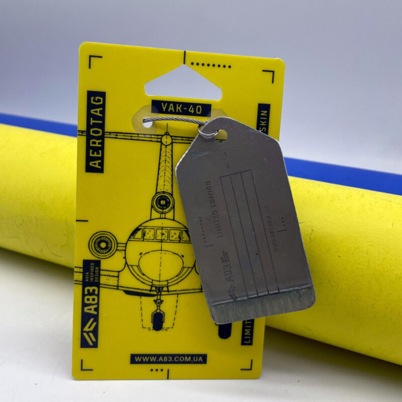 Fuselage Aircraft Original Skin Tag Keychain Yak-40 Ukrainian Airforce - Image 2