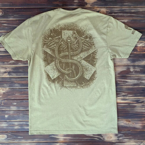Man's T-shirt Paramedic Biker Brutal. War in Ukraine Patriotic