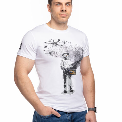 Man's T-shirt SWARM OF REVENGE  War in Ukraine Patriotic