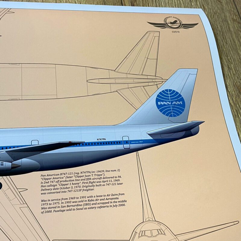 Poster Boeing B747 PANAM - Image 2