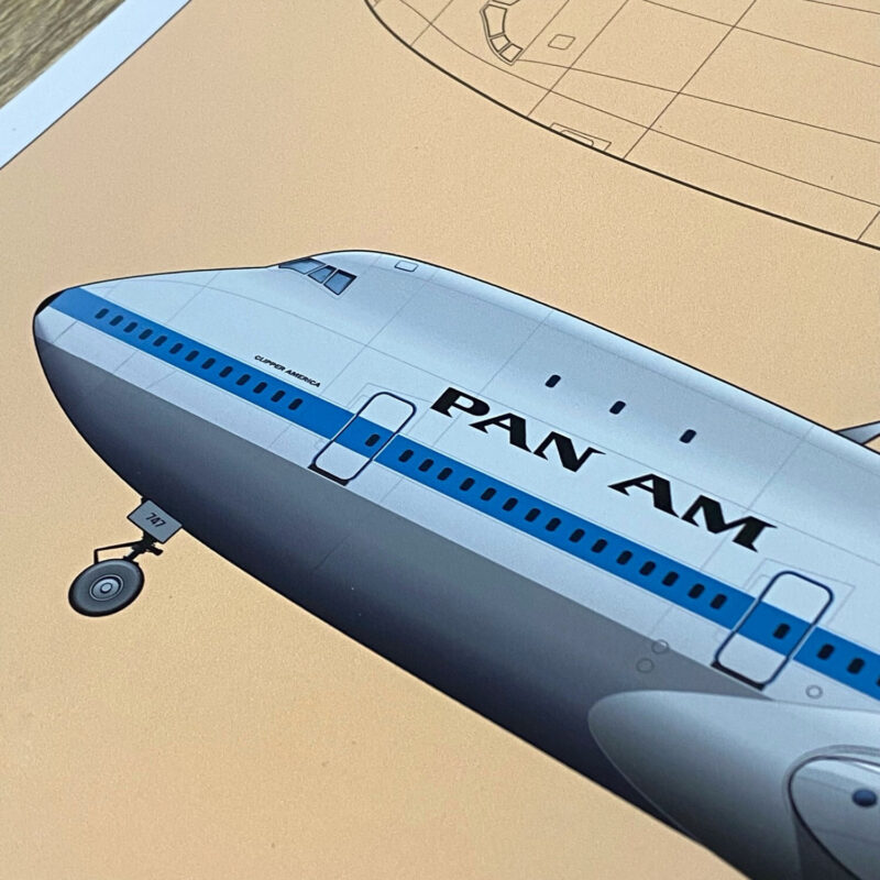 Poster Boeing B747 PANAM - Image 3