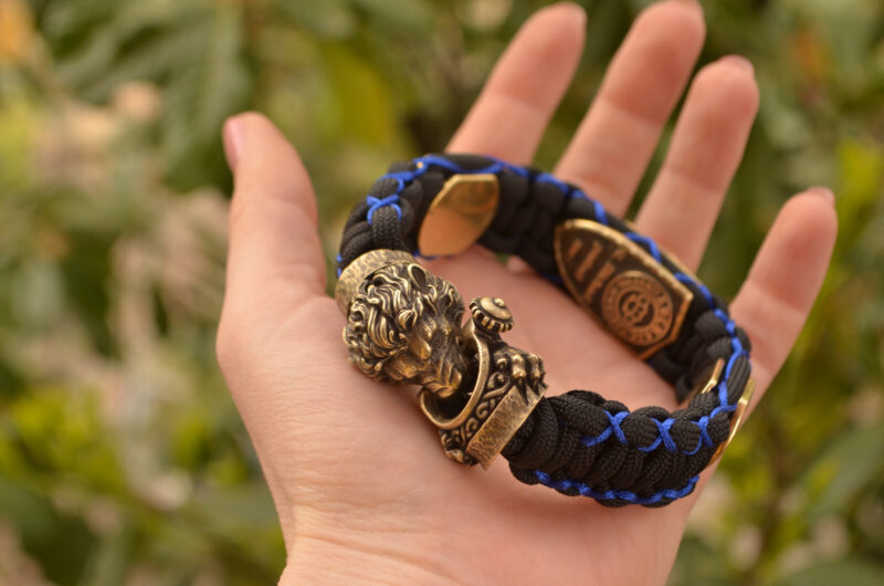 Bracelet Survival Paracord Jewelry "Archangel Lion". UNITED24 Brave Ukraine - Image 2