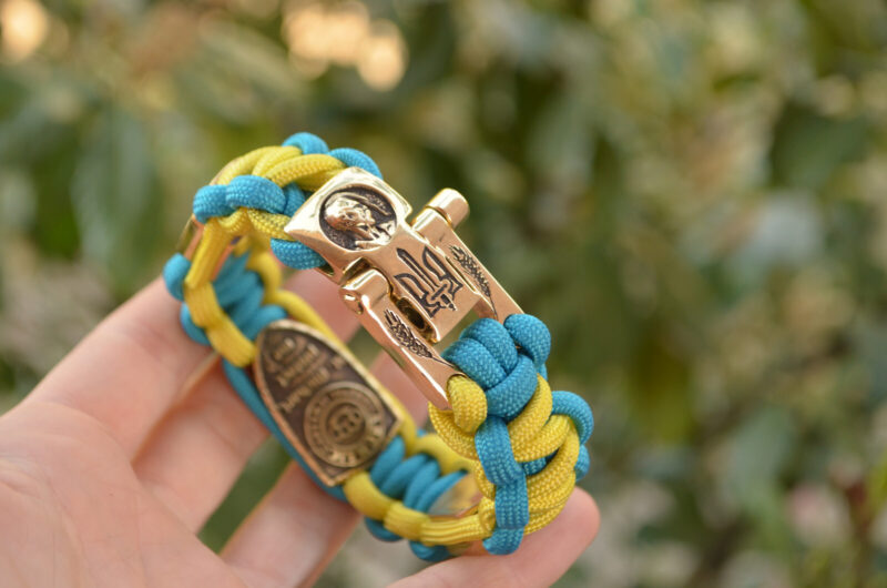 Bracelet Survival Paracord Jewelry "Archangel coat of arms ". UNITED24 Ukraine - Image 2