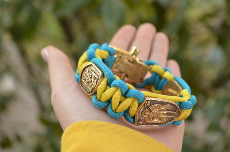 Bracelet Survival Paracord Jewelry "Archangel coat of arms ". UNITED24 Ukraine - Image 3