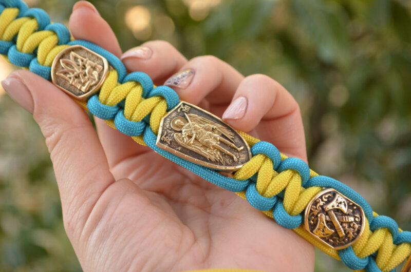 Bracelet Survival Paracord Jewelry "Archangel coat of arms ". UNITED24 Ukraine - Image 4