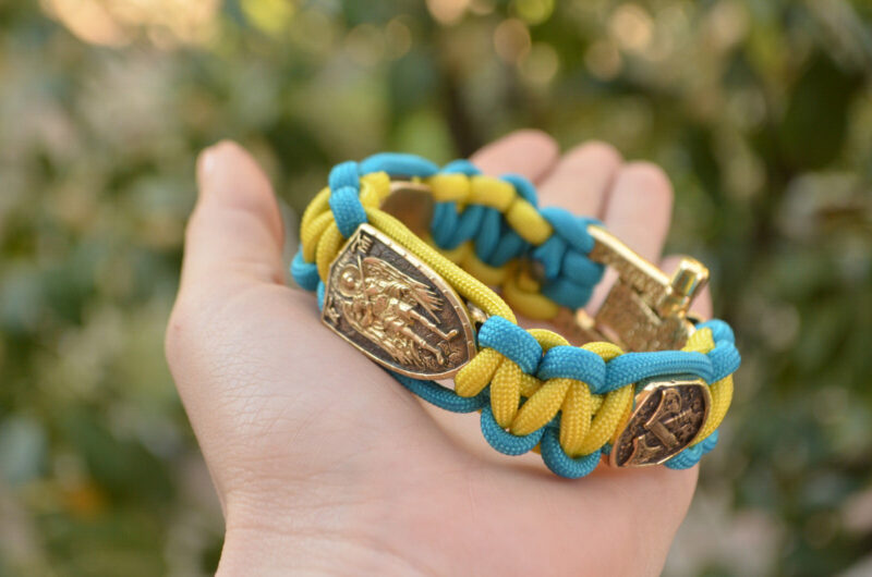 Bracelet Survival Paracord Jewelry "Archangel coat of arms ". UNITED24 Ukraine - Image 5