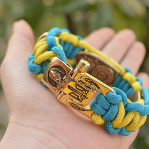 Bracelet Survival Paracord Jewelry "Archangel coat of arms ". UNITED24 Ukraine