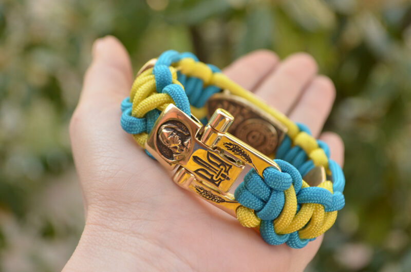 Bracelet Survival Paracord Jewelry "Archangel coat of arms ". UNITED24 Ukraine