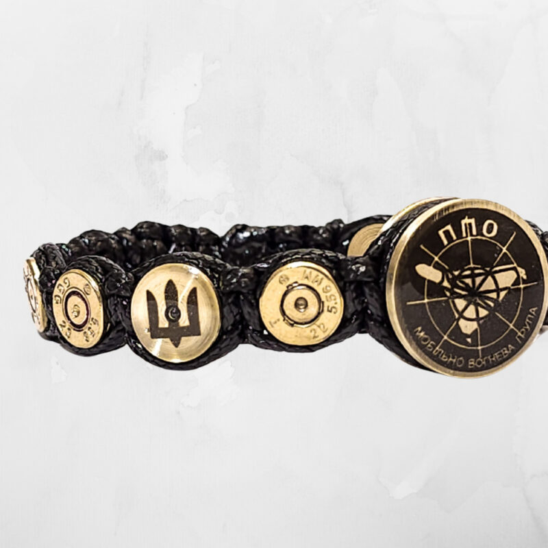 Bullet Casings Brutal Bracelet. Ammo jewelry Air Defense Ukraine Gift For Men - Image 4