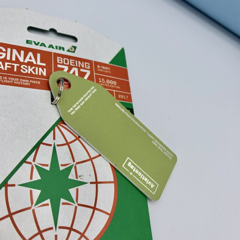 Fuselage Aircraft Original Skin Tag Keychain Tag Boeing 747 Eva Air - Image 4