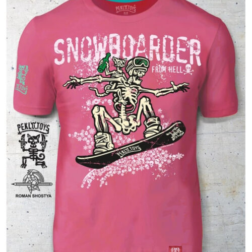 Man's T-shirt Hell's Skeleton Border. Peklo HELL War in Ukraine  Patriotic