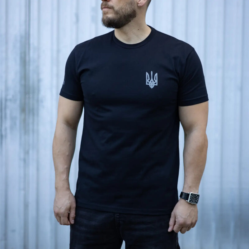 Man's T-shirt Kozak Cossack Biker Brutal. War in Ukraine Patriotic - Image 2