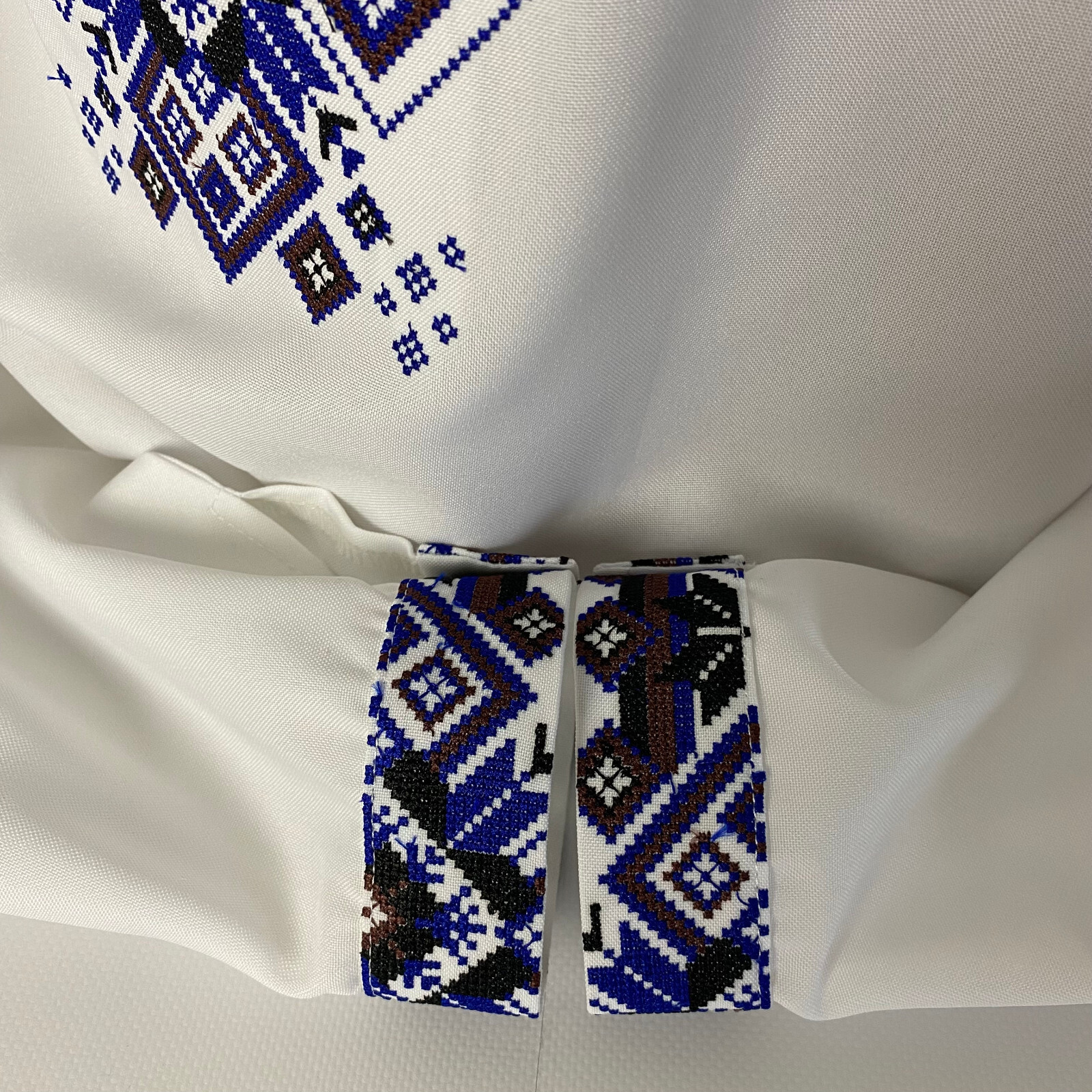 Men Linen Individual Tailoring Shirt Vyshyvanka Embroidery Traditional Ukrainian - Image 4