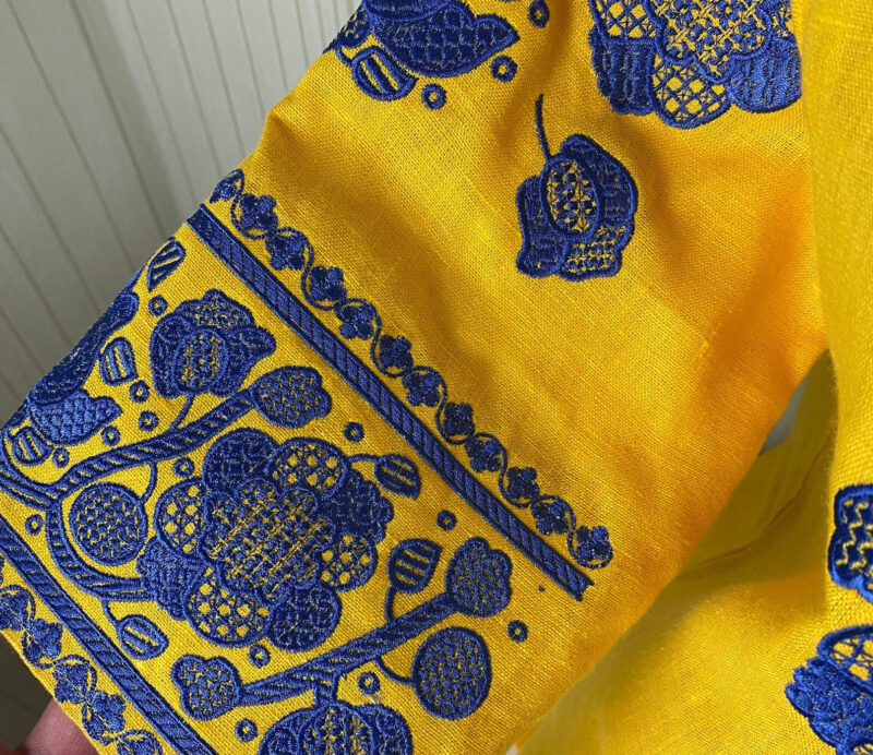 Women's Linen blouse Individual Tailoring Shirt Vyshyvanka Embroidery Traditiona - Image 4