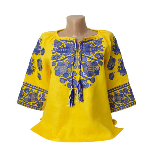 Women's Linen blouse Individual Tailoring Shirt Vyshyvanka Embroidery Traditiona