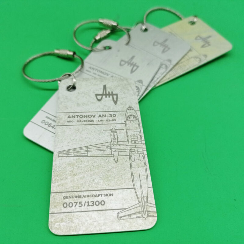 Fuselage Aircraft Original Skin Tag Keychain ANTONOV AN-30 Soviet Airforce - Image 2