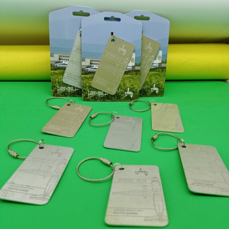 Fuselage Aircraft Original Skin Tag Keychain ANTONOV AN-30 Soviet Airforce - Image 3