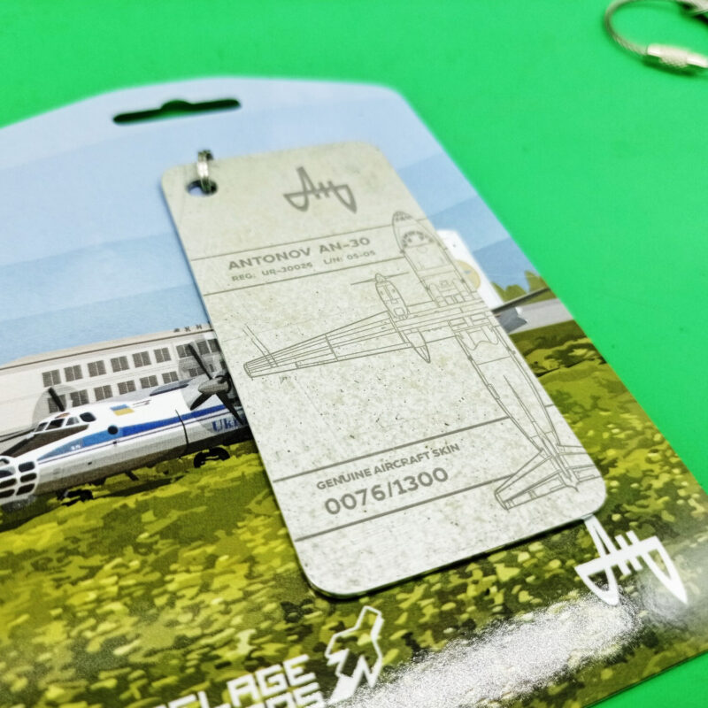 Fuselage Aircraft Original Skin Tag Keychain ANTONOV AN-30 Soviet Airforce - Image 4