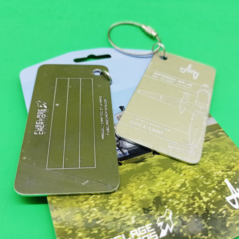 Fuselage Aircraft Original Skin Tag Keychain ANTONOV AN-30 Soviet Airforce - Image 5