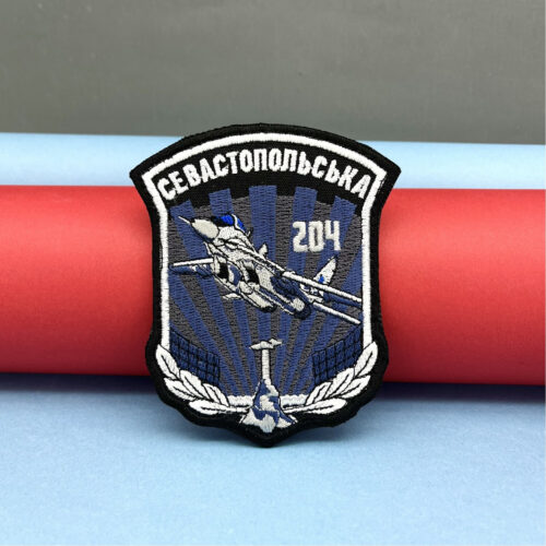 Mig-29 Shield Sevastopol 204 Aviation Patch Aircraft Patch Ukrainian Air Force.