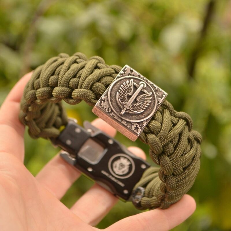 Bracelet Survival Paracord Jewelry "Naval forces ZSU Marines".Ukraine - Image 12