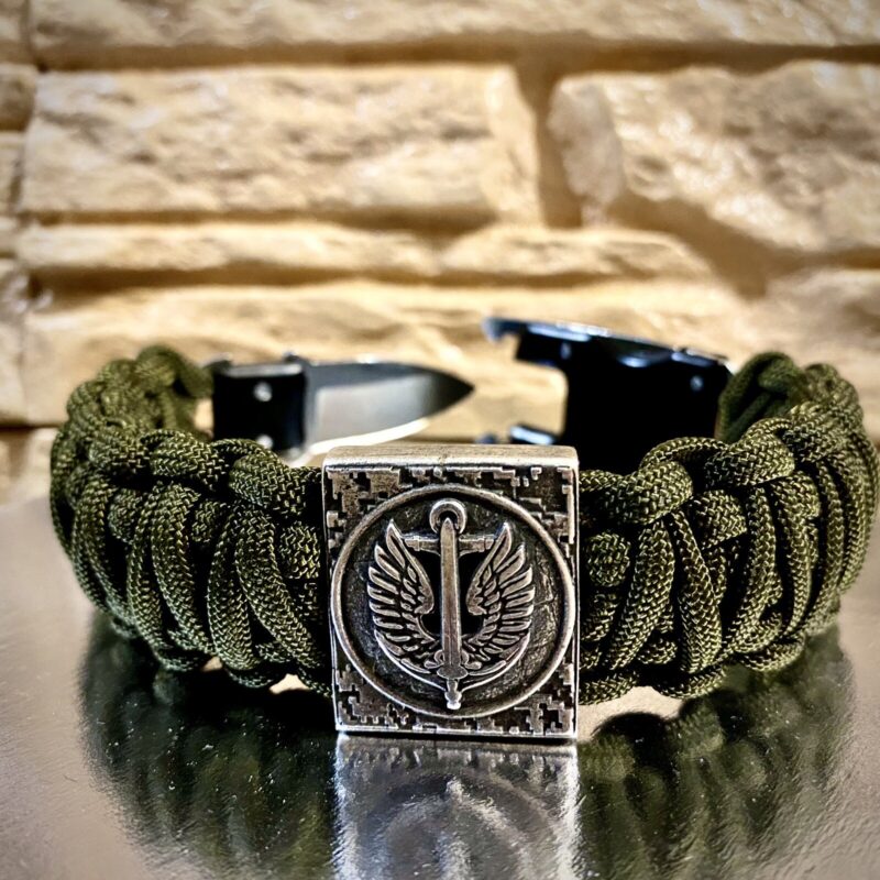 Bracelet Survival Paracord Jewelry "Naval forces ZSU Marines".Ukraine - Image 2