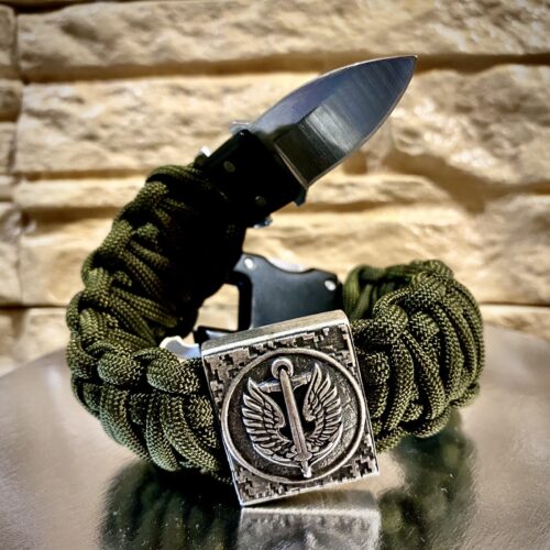 Bracelet Survival Paracord Jewelry "Naval forces ZSU Marines".Ukraine