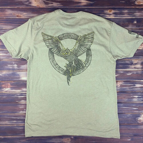 Man's T-shirt Intelligence Biker Brutal. War in Ukraine Patriotic