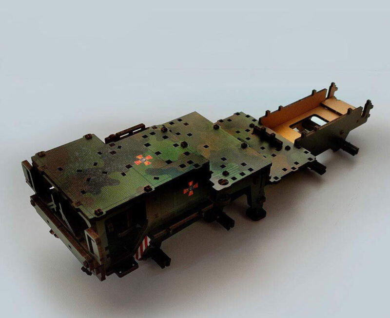 Patriot air defense system Wooden Puzzle With Ukrainian Army Eblems 1/35 - Image 13