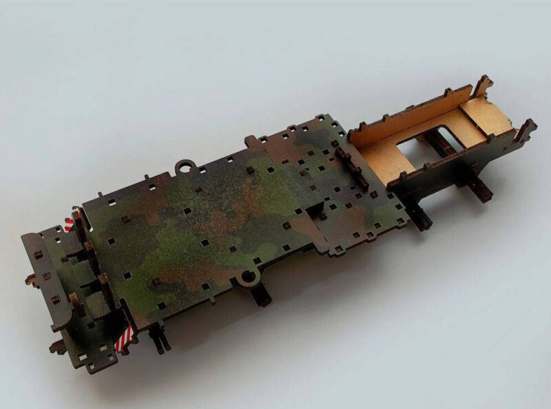 Patriot air defense system Wooden Puzzle With Ukrainian Army Eblems 1/35 - Image 14