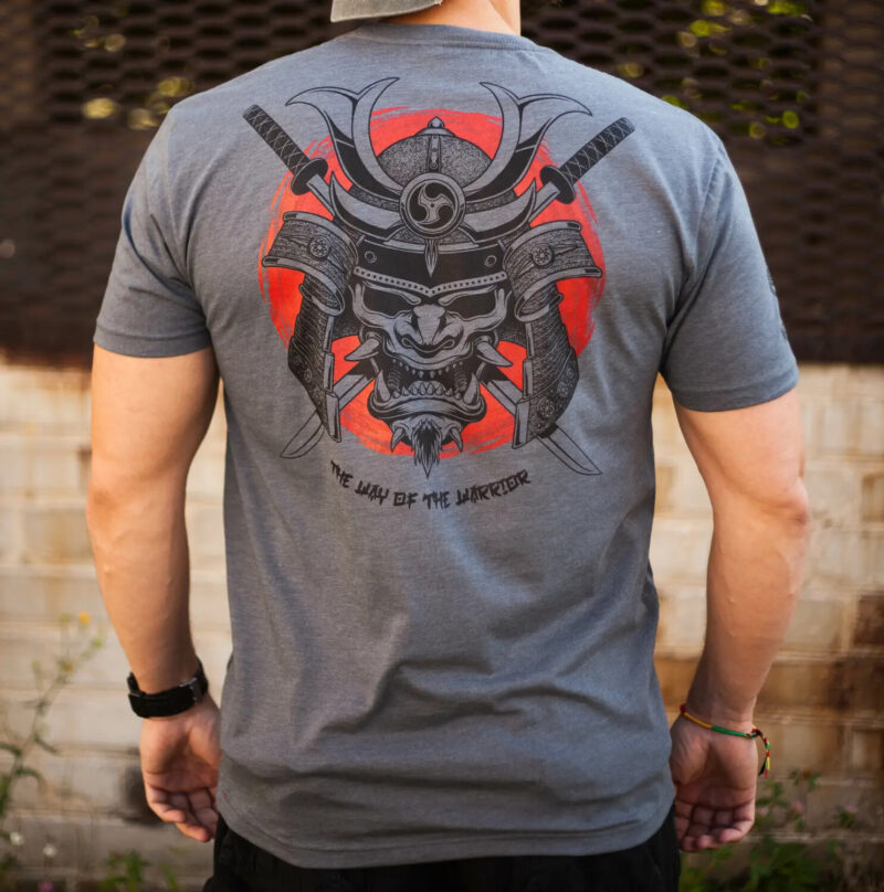 Man's T-shirt Samurai Biker Brutal. War in Ukraine Patriotic - Image 4
