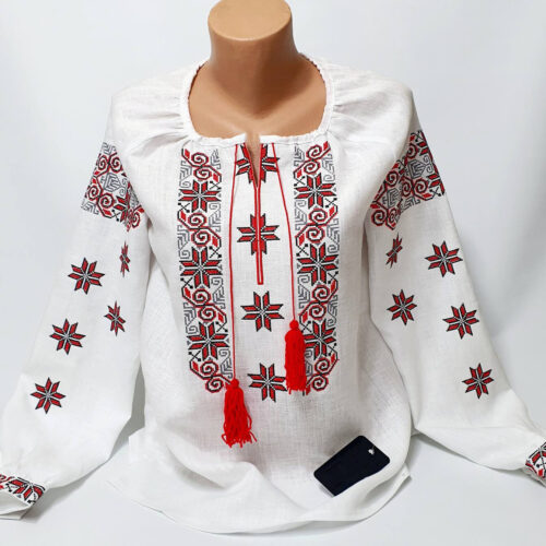 Women's Linen blouse Individual Tailoring Shirt Vyshyvanka Embroidery Traditiona