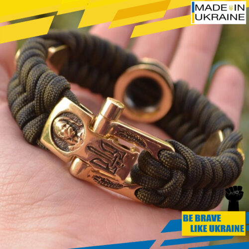 Bracelet Survival Paracord Jewelry "COSSACK RACE". UNITED24 Brave Ukraine