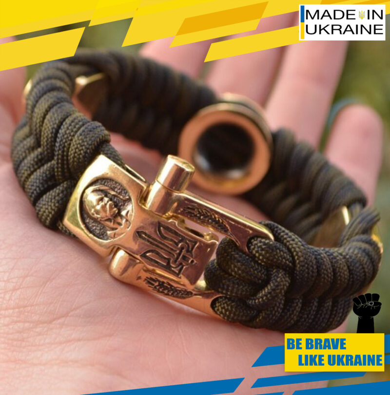 Bracelet Survival Paracord Jewelry "COSSACK RACE". UNITED24 Brave Ukraine