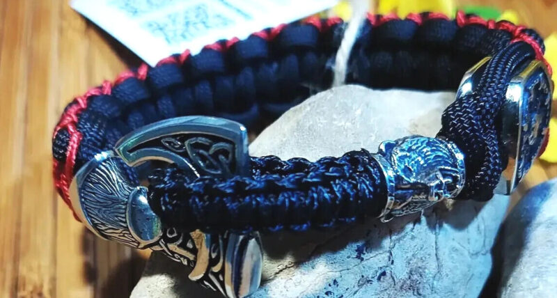 Bracelet Survival Paracord Jewelry Celtic "BJORN Viking". UNITED24 Ukraine - Image 2