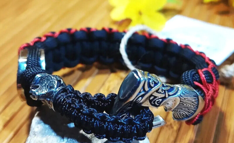 Bracelet Survival Paracord Jewelry Celtic "BJORN Viking". UNITED24 Ukraine - Image 3